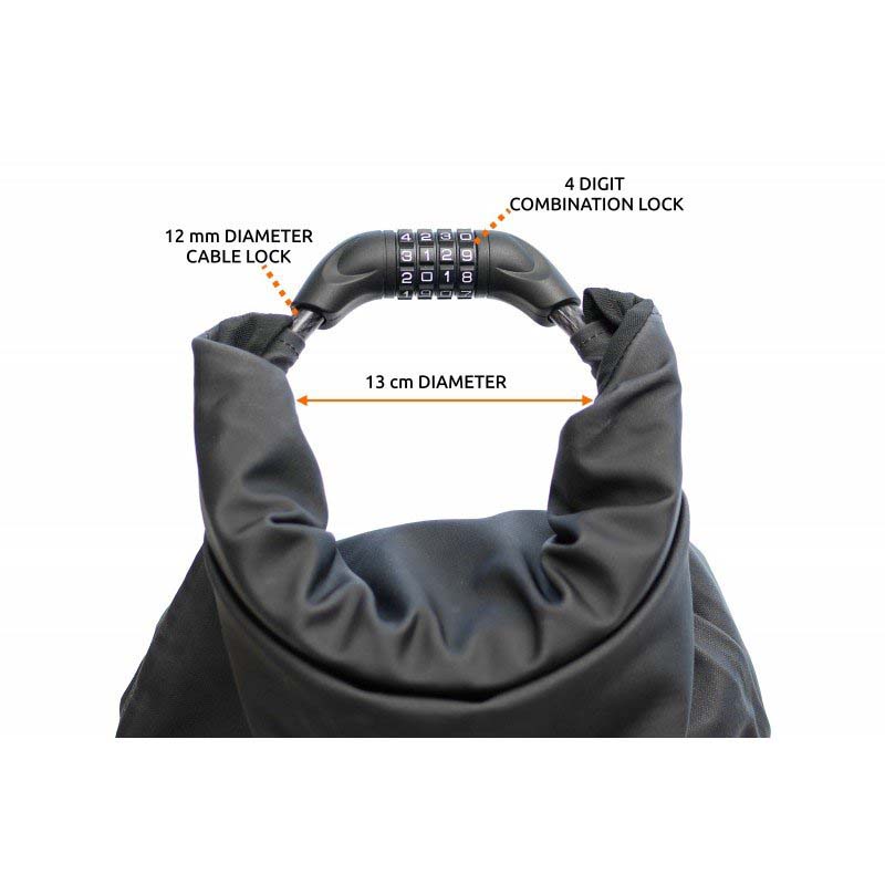 Overade Loxi secure bag 4L Sichere Fahrradtasche Overade-Loxi-4L-Abmessung