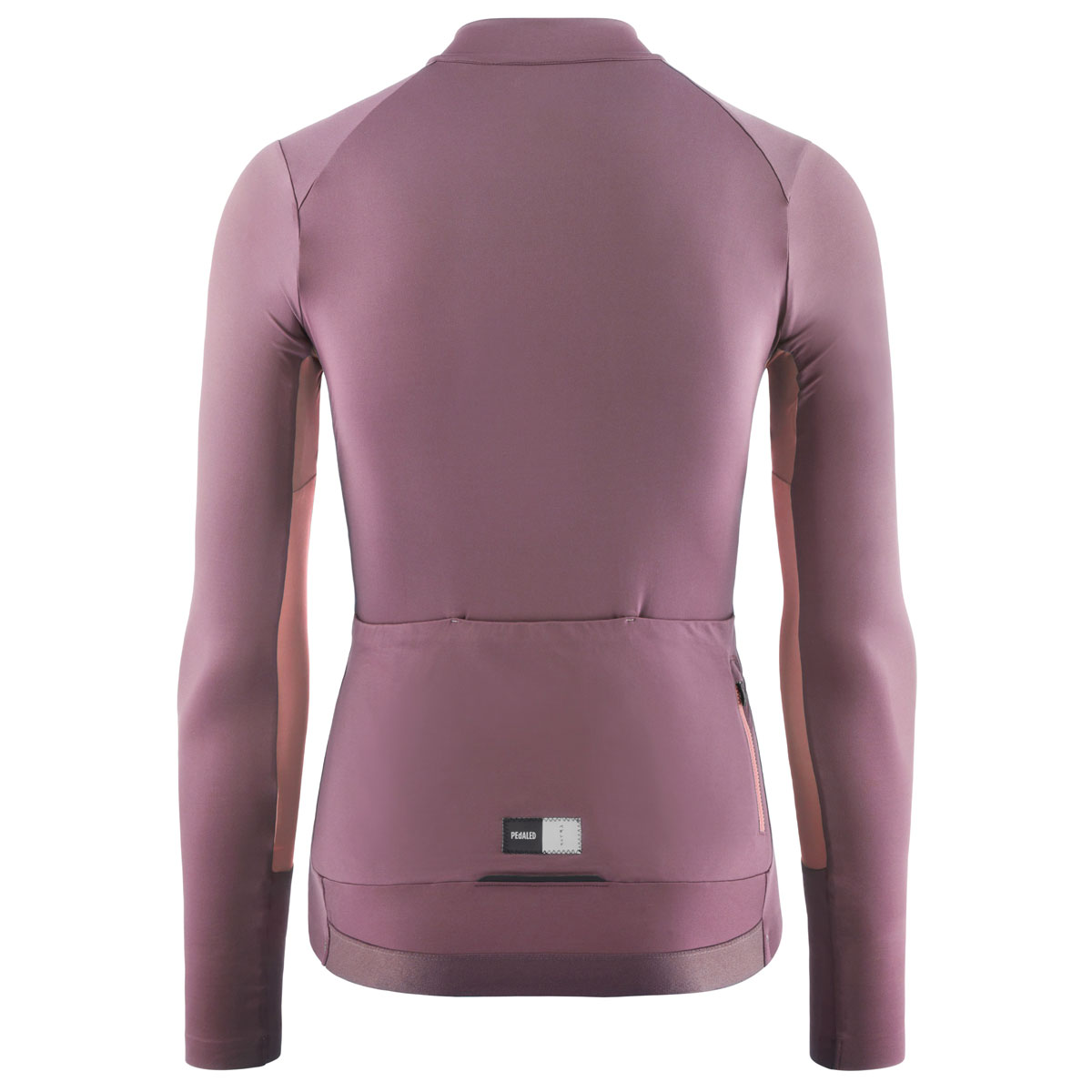 PEdALED Element Langarm Radtrikot Damen women-cycling-long-sleeve-jersey-purple-element-back-pedaled