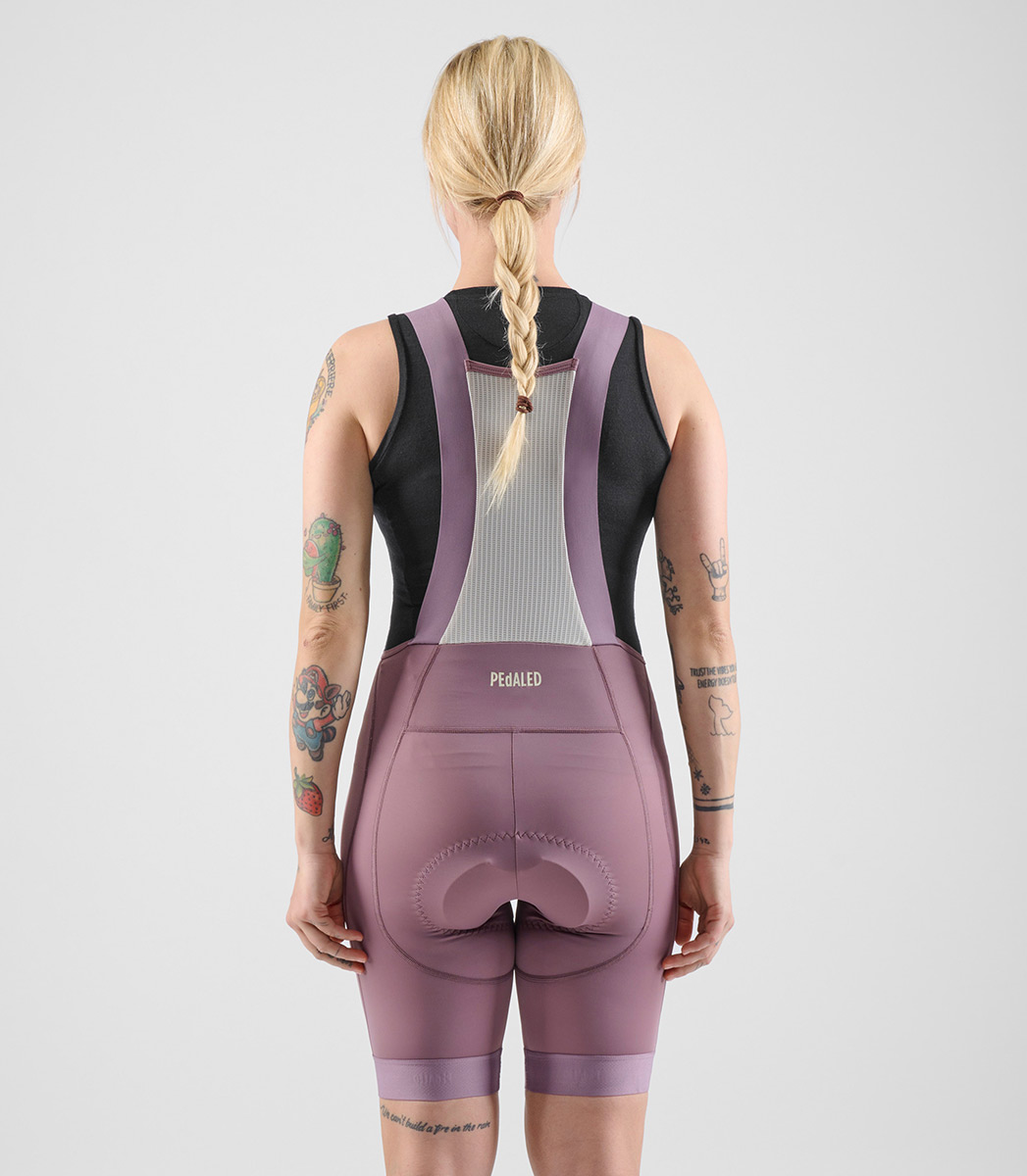 PEdALED Element Bib Fahrradhose Damen PEdALE_W_ELEMENT_BIB-SHORTS_LILAC_04