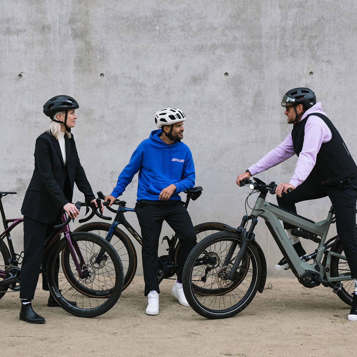 GENVELO Hoodie, Unisex, blau, lilac