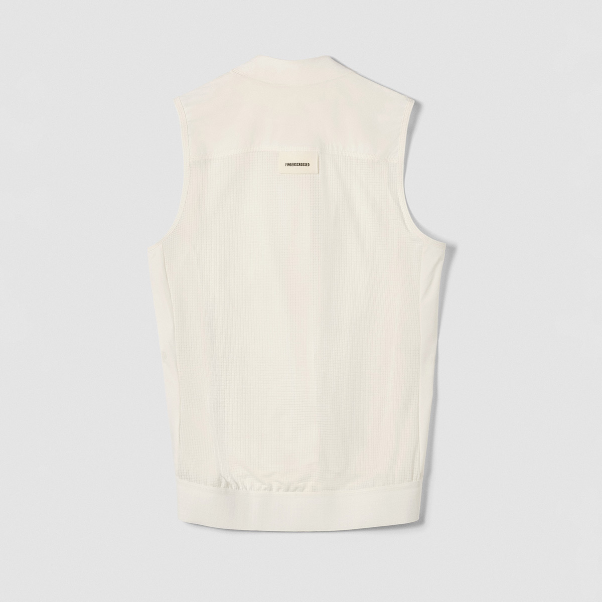 FINGERSCROSSED ##ROAD VEST WOMEN Radsport Weste Damen Windbreaker antique cream beige weiss FINGERSCROSSED ##ROAD VEST WOMEN Radsport Weste Damen Windbreaker antique cream beige weiss Freisteller hinten