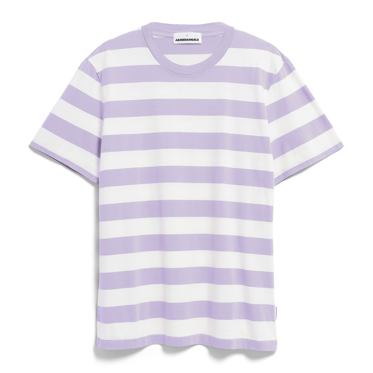 ARMEDANGELS Bahaar T-Shirt Herren AA_30005838-2691_BAHAAR-STRIPES_lavender-light-white_01