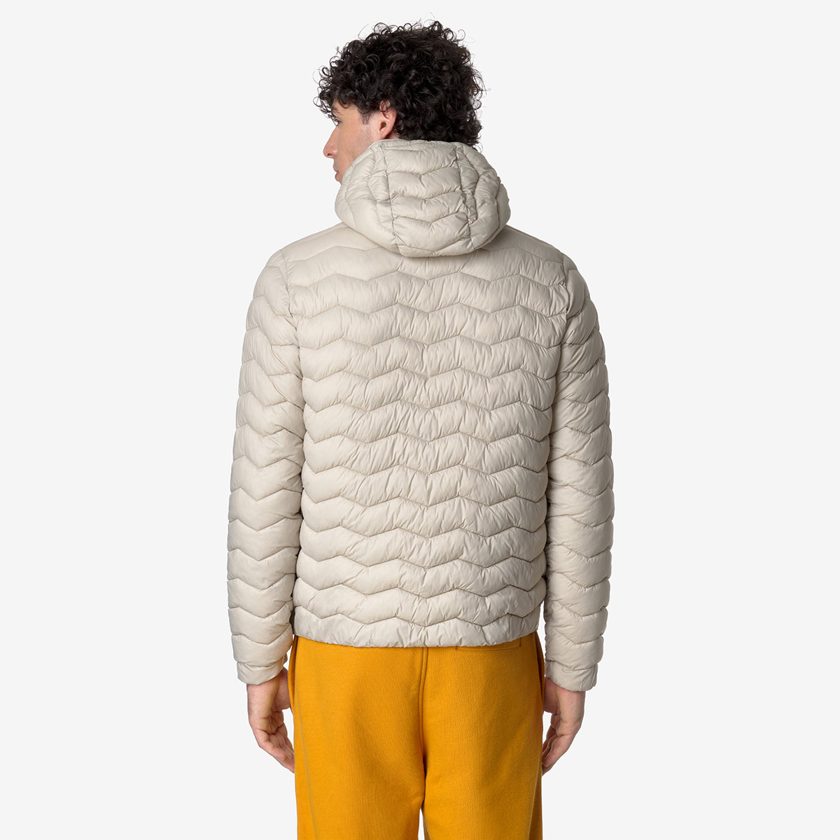 K-WAY Jack Steppjacke Herren k-way_JACK-QUILTED-WARM_Jacke_beige-grey_02, Mantel, Jacke, Pullover, Sweatshirt, Kapuzenpulli