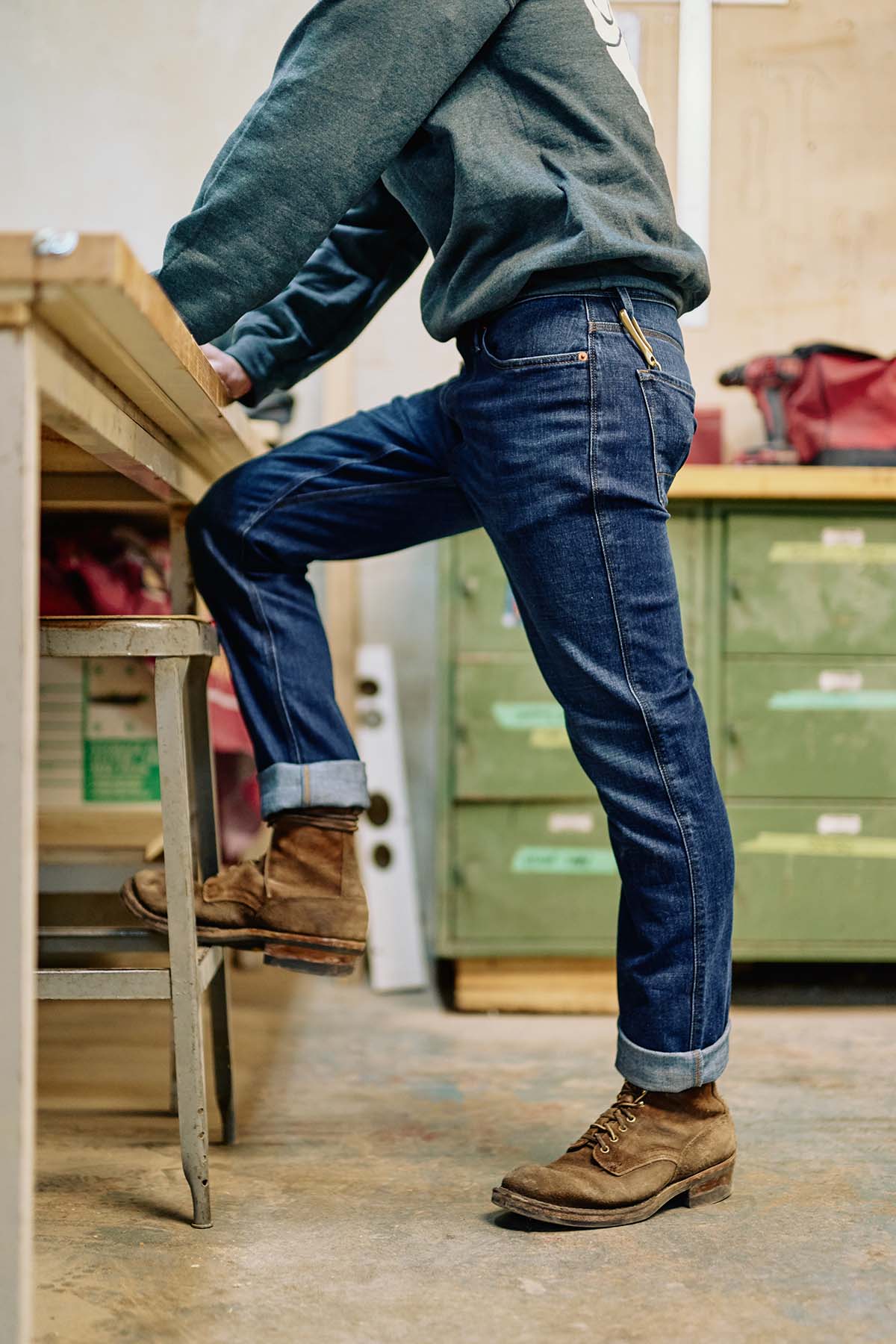 Performance Denim Relaxed Taper Jeans Men Performance Denim Relaxed Taper Jeans Men