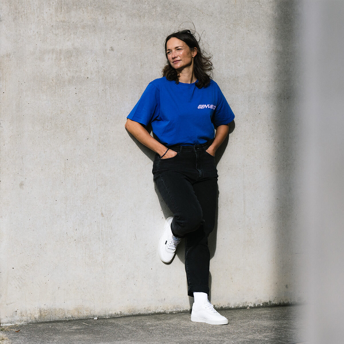 GENVELO T-Shirt, Damen, blau