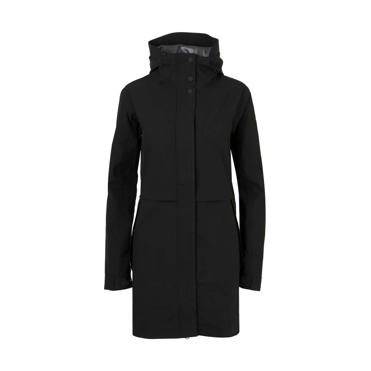 AGU Regenmantel Damen 430432-AGU-Urban-Outdoor-Parka-2-5-L-Jacket-Women-black-vorne, Bekleidung, Mantel, Jacke