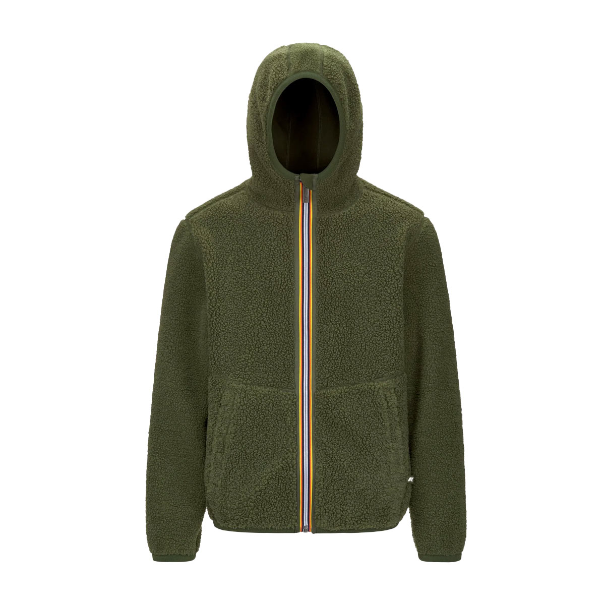 K-WAY Jack Sherpa Polar Fleece Double Wendejacke Herren k-way_JACK-SHERPA-POLAR-REVERSIBLE_Jacke_GREEN-C---GREEN-C_01