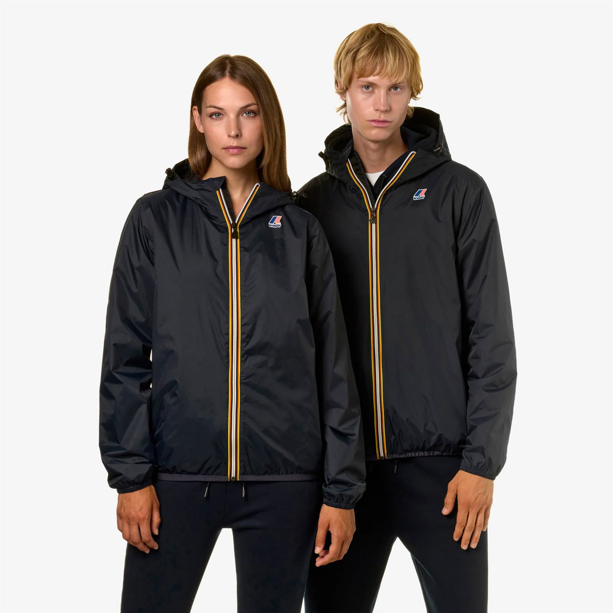 K-WAY Le Vrai 3.0 Claude Regenjacke Unisex K-Way_Le-Vrai-3.0-Claude-warm_jacket_blue-depth_03, Bekleidung, Mantel, Jacke, Kapuzenpulli, Sweatshirt