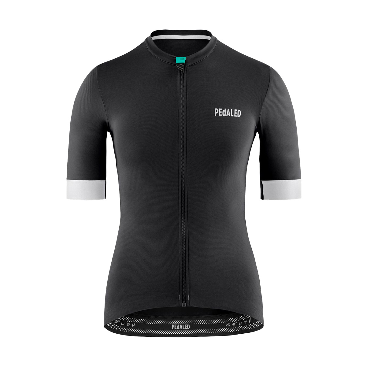 PEdALED Essential Radtrikot Damen Pedaled-W3SJSES-Women_ESSENTIAL_JERSEY_BLACK_front