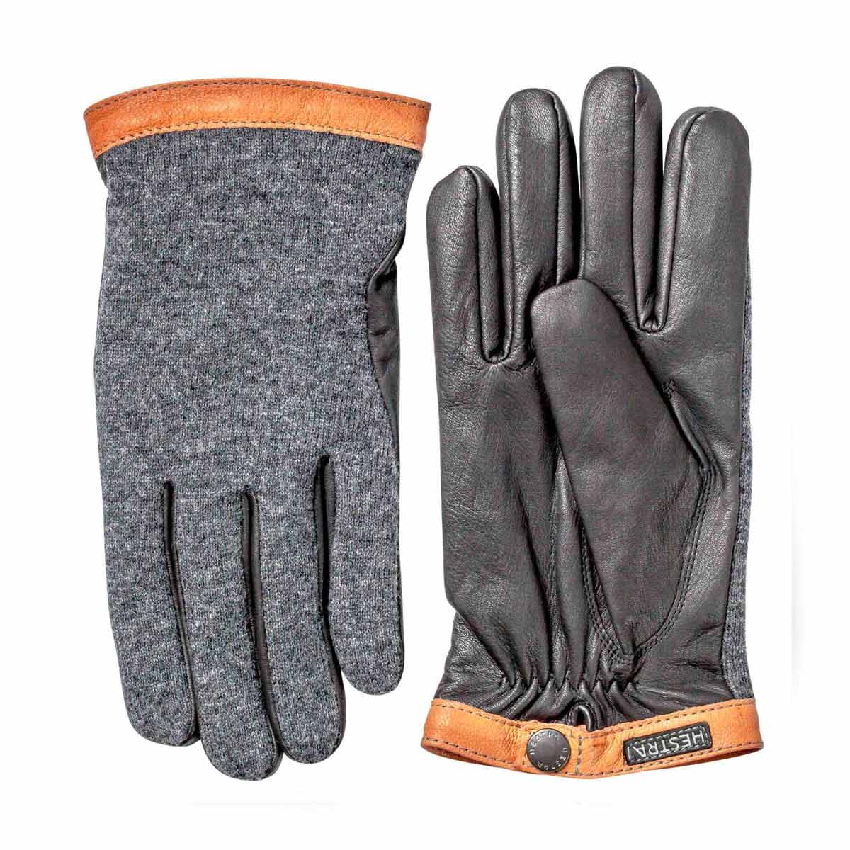 Hestra Deerskin Wool Tricot Leder Handschuhe Herren Hestra_Deerskin_Wool_Trikot-20450_Chacoral-Black, Bekleidung, Handschuh, Baseball, Baseball-Handschuh, Sport
