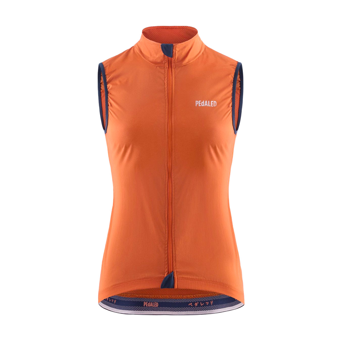 PEdALED Essential Windweste Damen Pedaled-W3SVEES-Women_ESSENTIAL_WINDPROOF_VEST_BOMBAY-BROWN_front, Bekleidung, Weste, Rettungsweste, Hemd