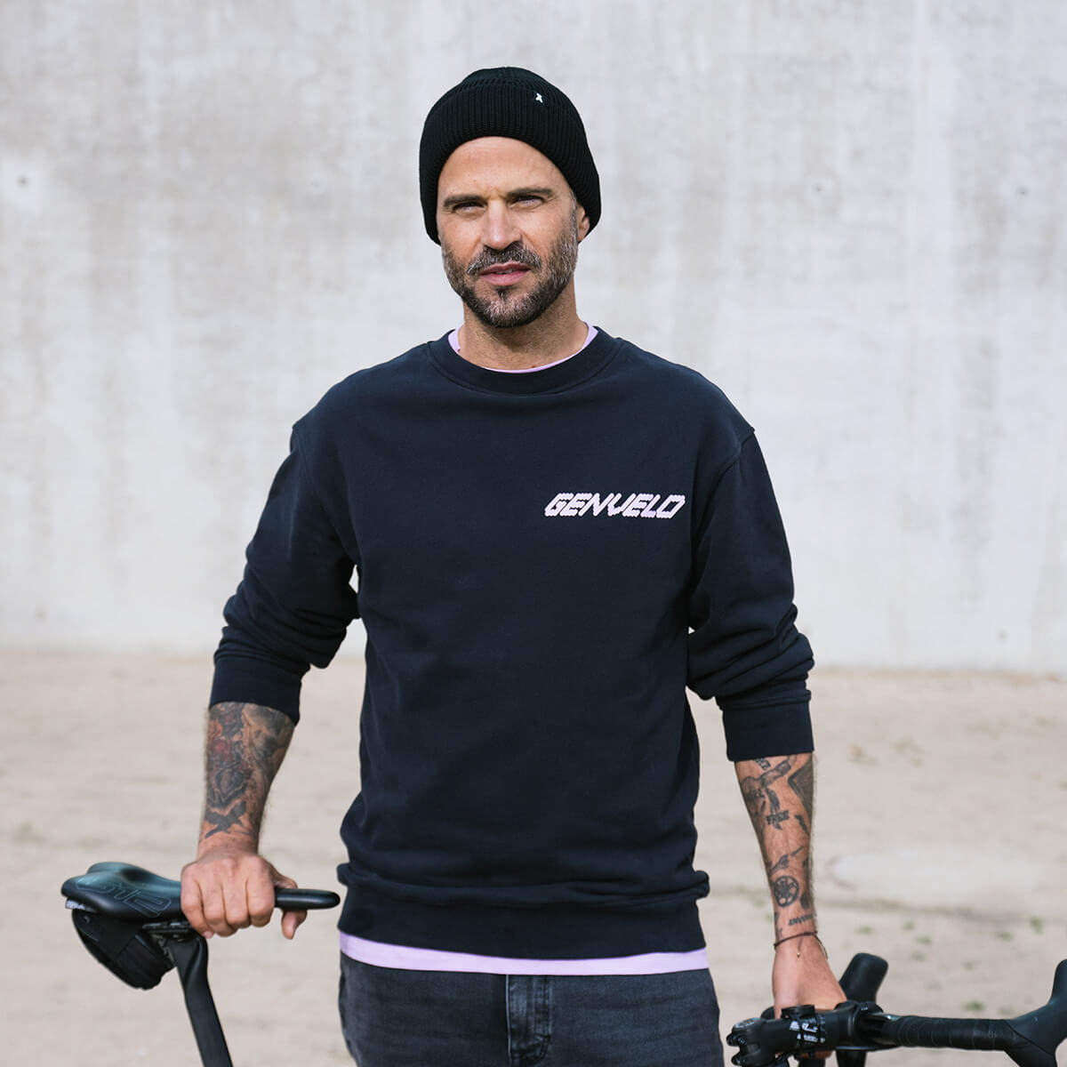 GENVELO Sweatshirt, Herren, schwarz