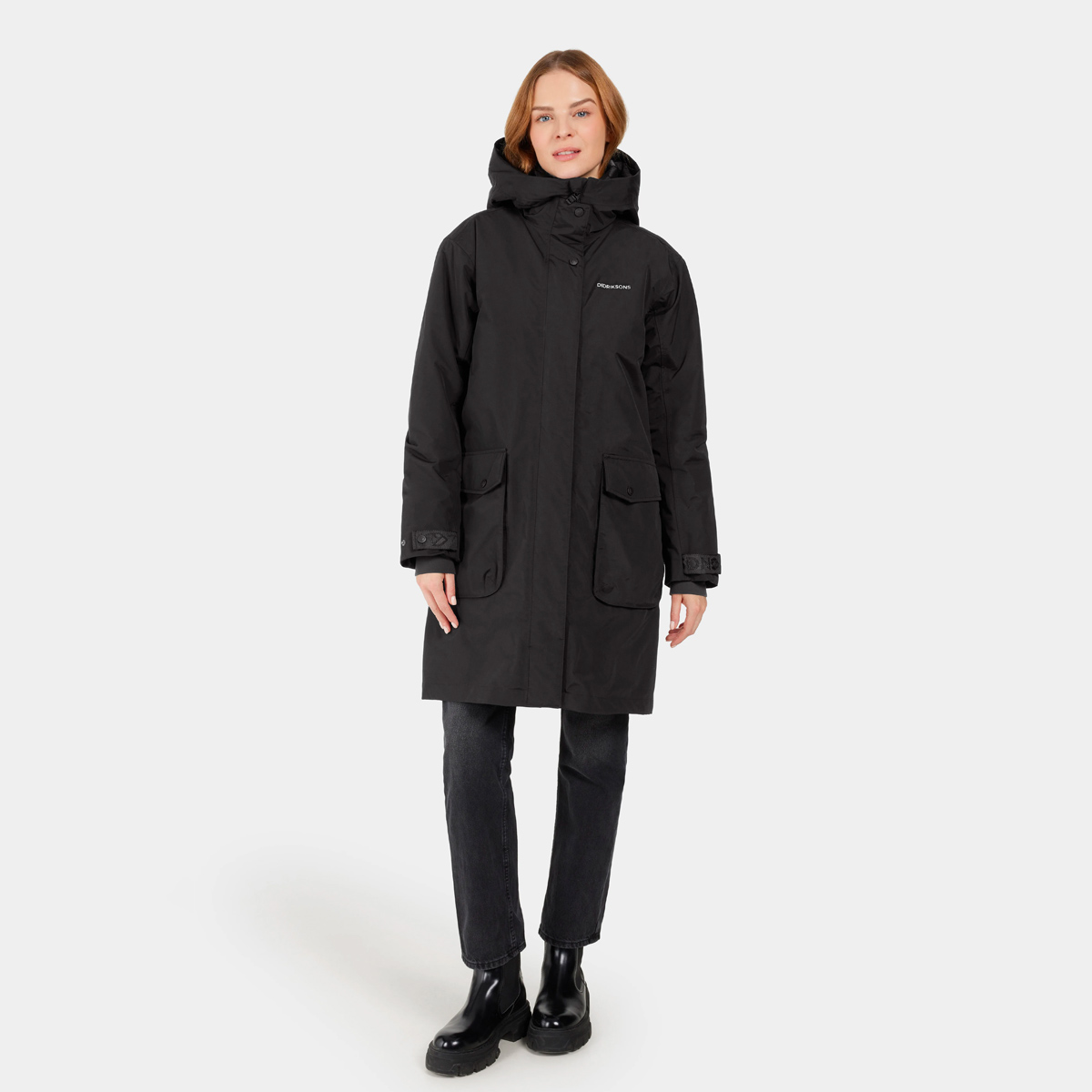 Didriksons ILSA Wetterfester Mantel Damen Didriksons_Ilsa-Parka_Women_Black_03