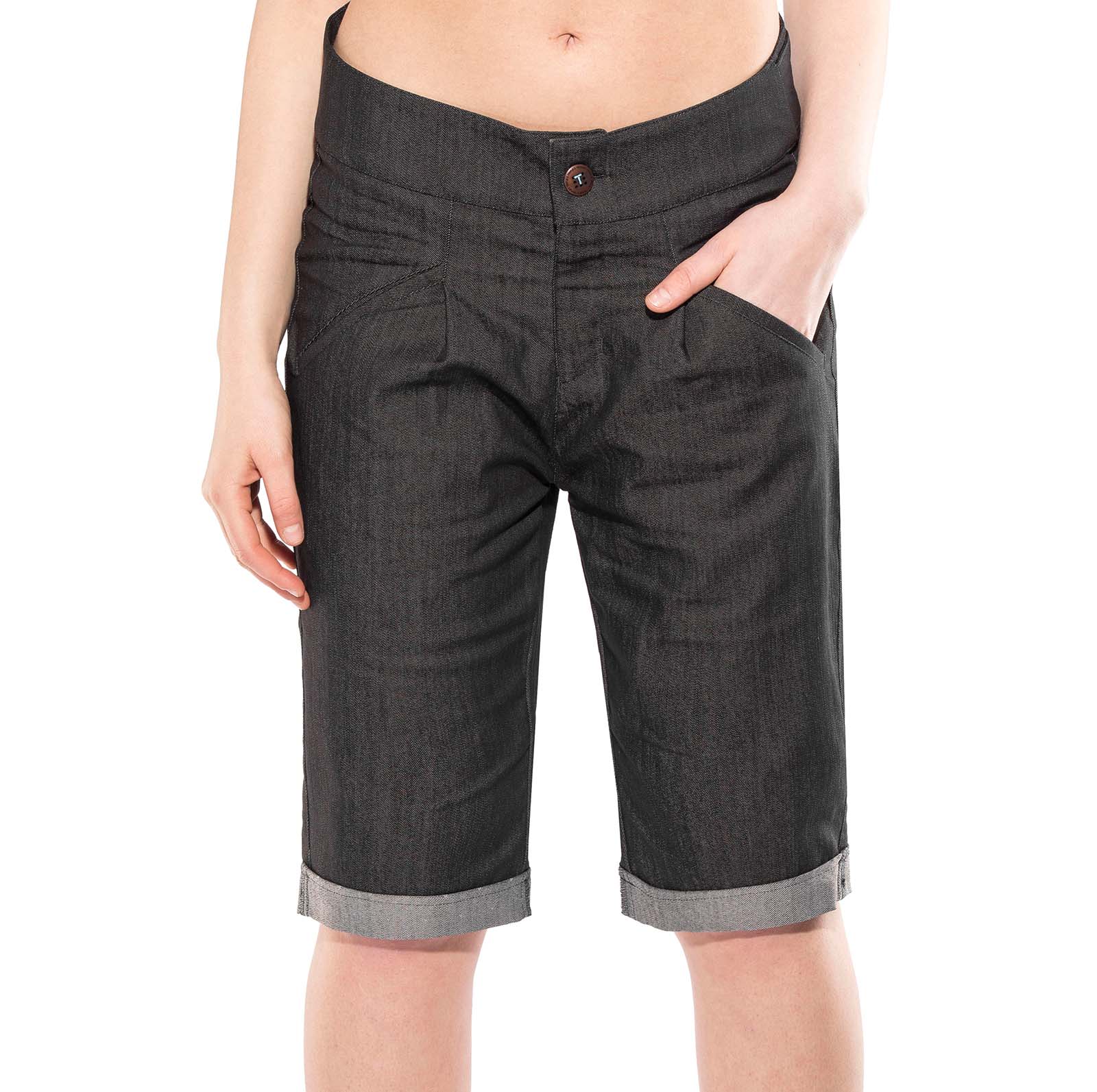 Triple2 KORT Cycle Jeans Shorts Damen Kort_w_on-Body_vorne