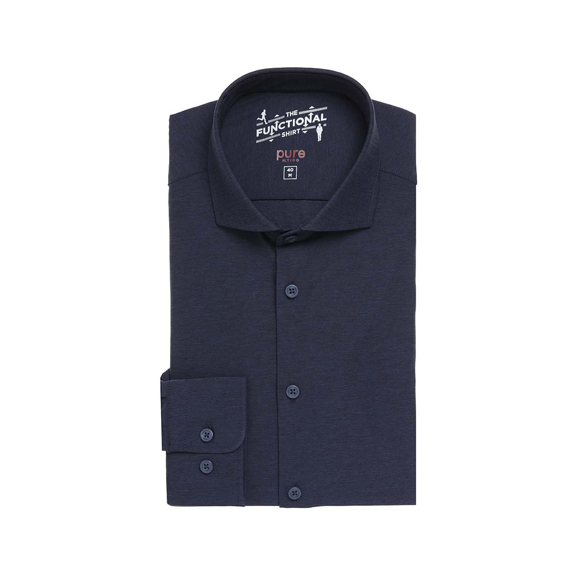 Functional Hemd Slim Fit Men 3386-21150-139-Pure-Hemd-gefaltet