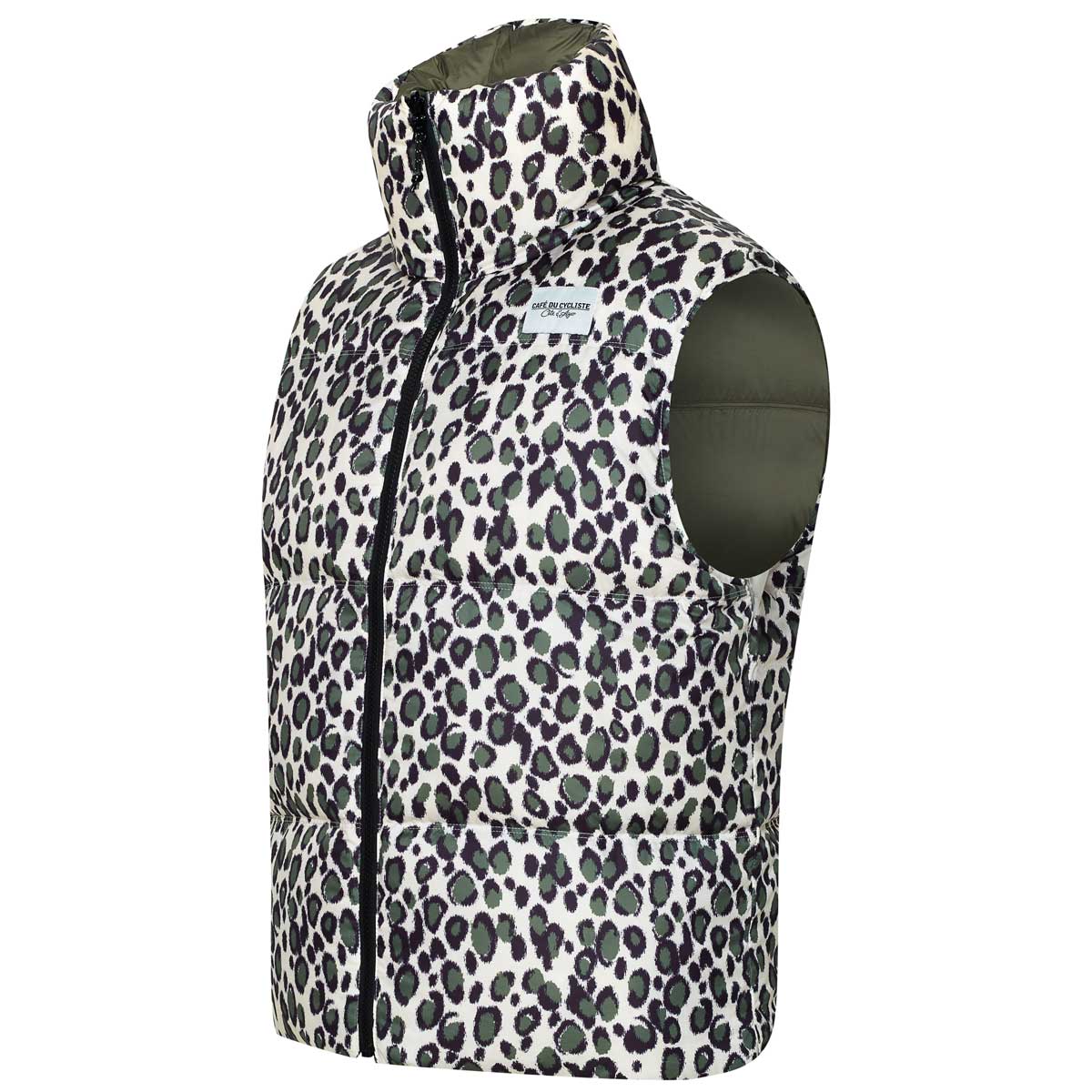 Coralie Thermal Gilet Unisex Cafe_du_Cycliste-Coralie_Camouflage_kaki_Unisex_SK2