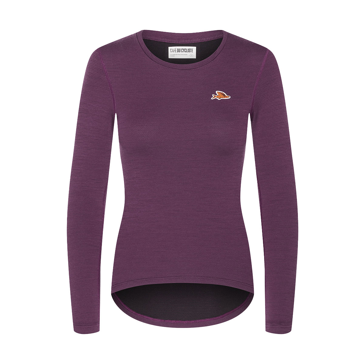Café du Cycliste Judith Merino Base Layer Langarm Unterhemd Damen Cafe-du-Cycliste_Judith_Base-Layer-Long-Sleeve_Women_Quetsche_01