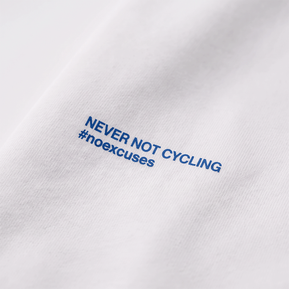Text, Blue, Printed, White, Tee