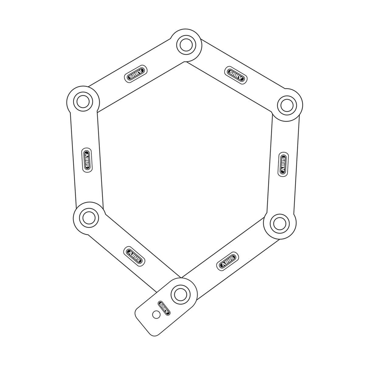 ABUS Bordo XPlus 6000K/90 Fahrradschloss Abus_Bordo-TM-6000k-90_Faltschloss-mit-Halterung_schwarz_03