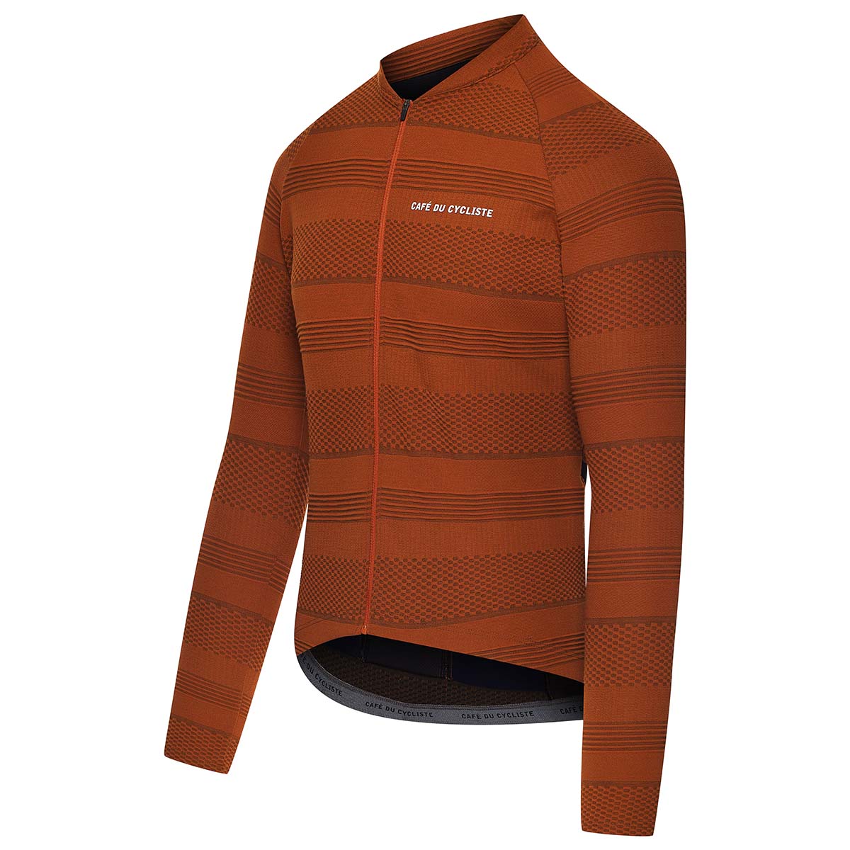 Café du Cycliste Corinne Langarm Radtrikot Herren Cafe_du_Cycliste-Corinne_textured_jersey-Cinnamon-3