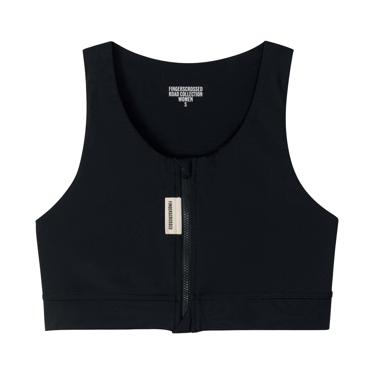 FINGERSCROSSED #ROAD BRA Sport BH Rennrad Radsport Damen Women black FINGERSCROSSED #ROAD BRA Sport BH Rennrad Radsport Damen Women black Freisteller vorne