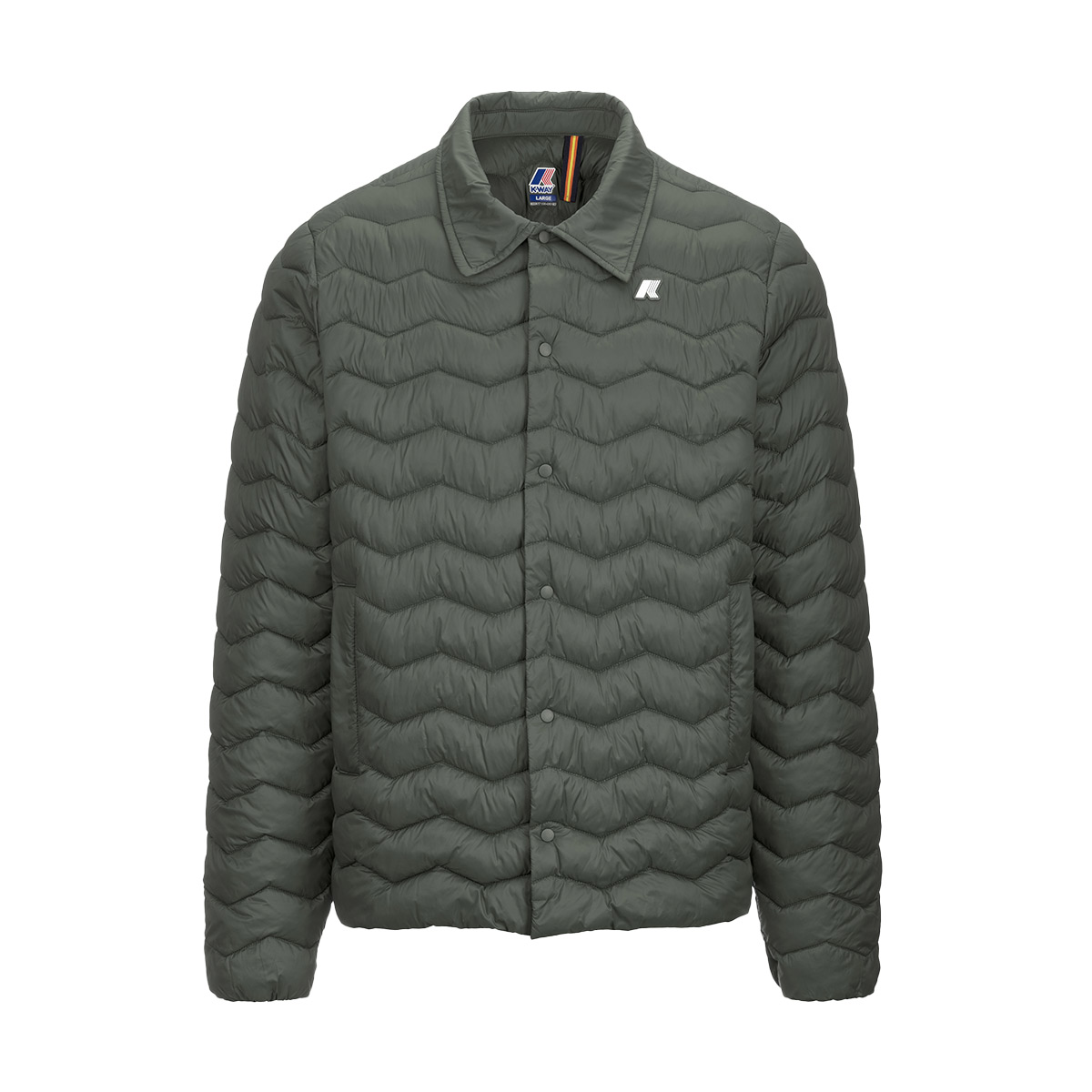 K-WAY Bruno Steppjacke Herren k-way_BRUNO-QUILTED-WARM_Jacket_green-blackish_01