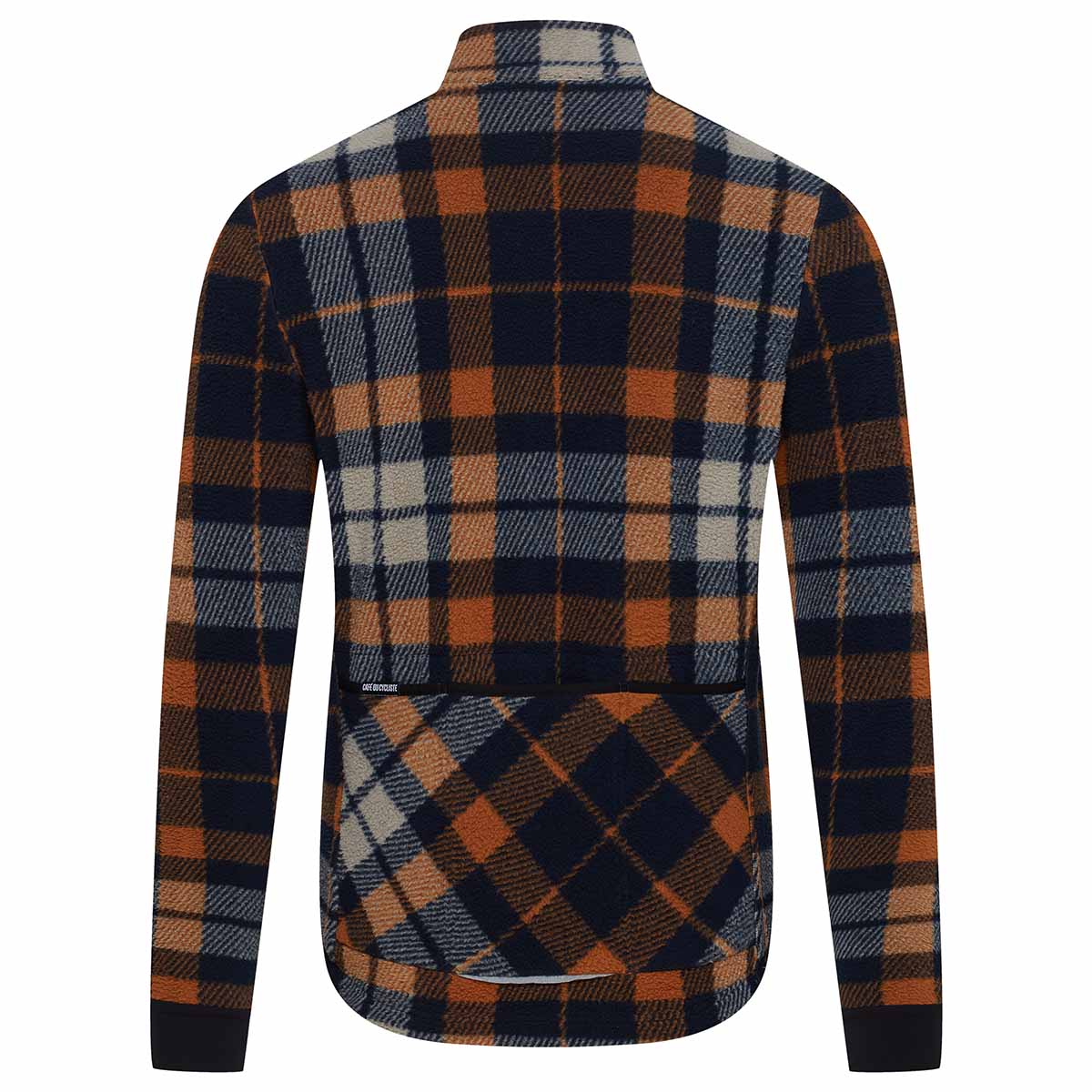 Café du Cycliste Solange Langarm Radtrikot Herren Cafe_du_Cycliste-Solange_Long_Sleeve_Mountain_Style_Gravel_Jersey-Navy_Orange-2