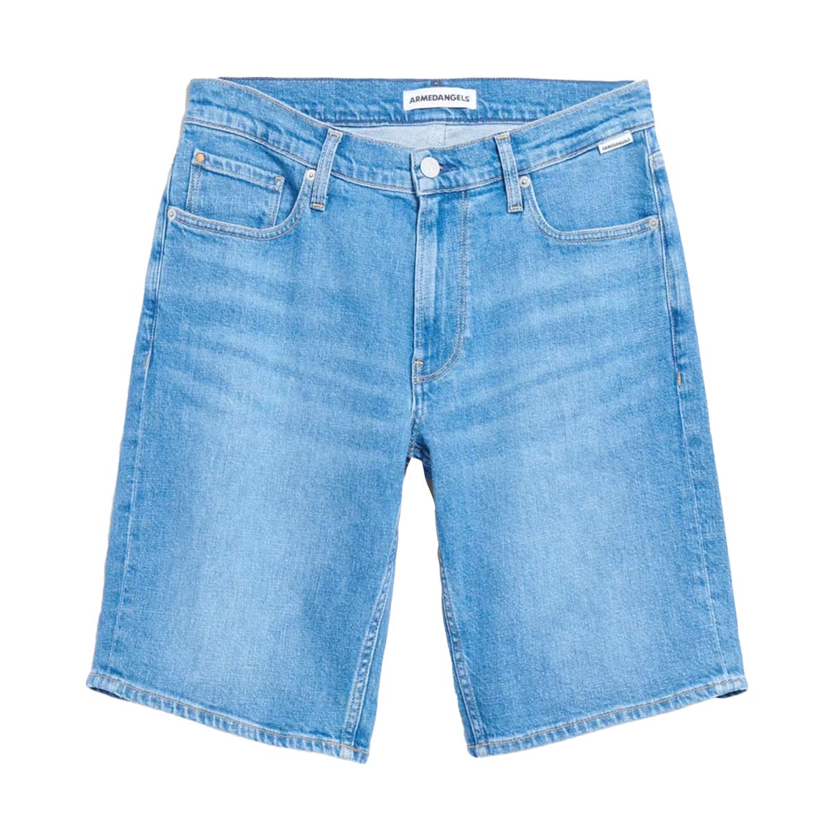 ArmedAngels NAAILO Jeans Shorts Männer Jupiter Blau  ArmedAngels NAAILO Jeans Shorts Männer Jupiter Blau  Freisteller von Vorne