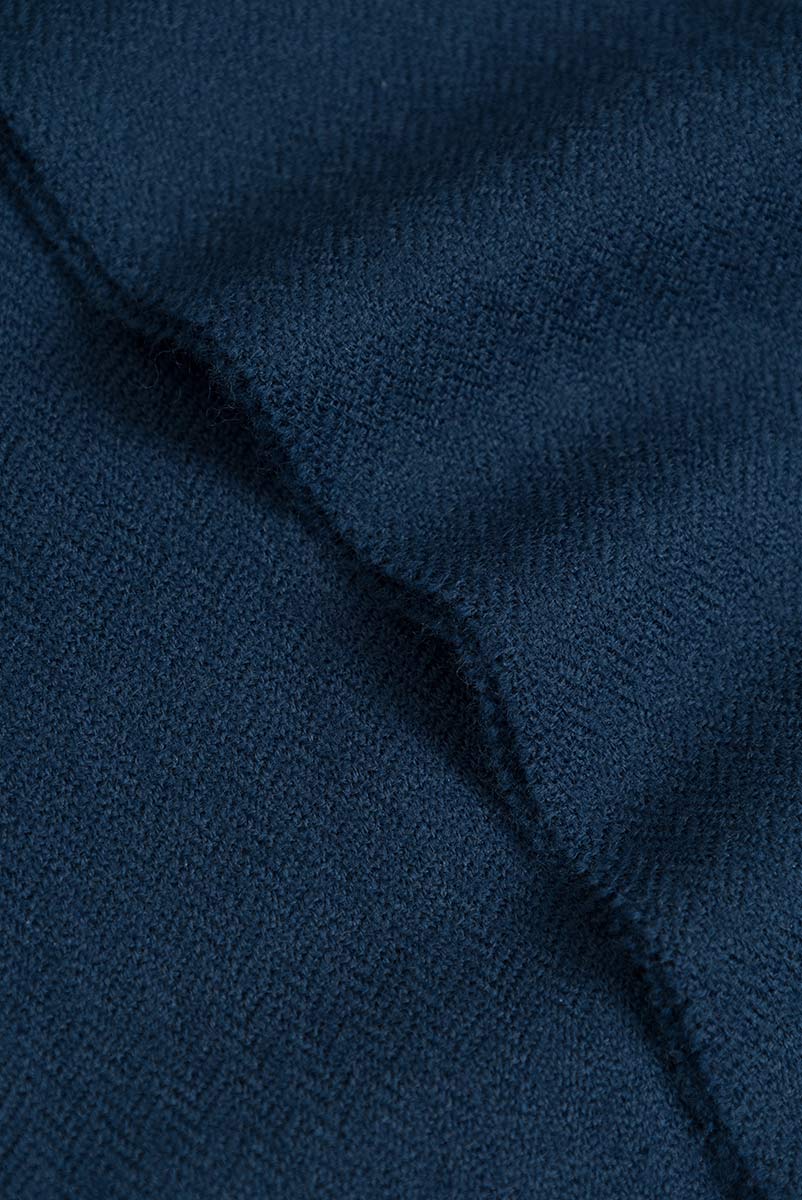 ROTHOLZ Gewebter Merino Schal Unisex Rotholz_WovenMerinoWoolScarf-IndigoBlue_04
