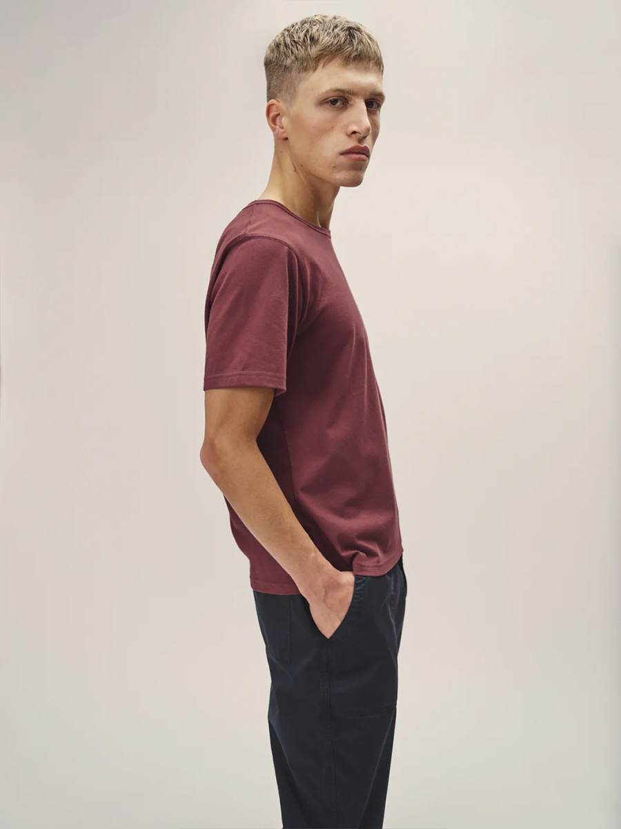 WOTE T-Shirt Herren WO_M2101-0200_WOTE_T-Shirt-aus-Organic-Cotton-Men_dunkelrot_03