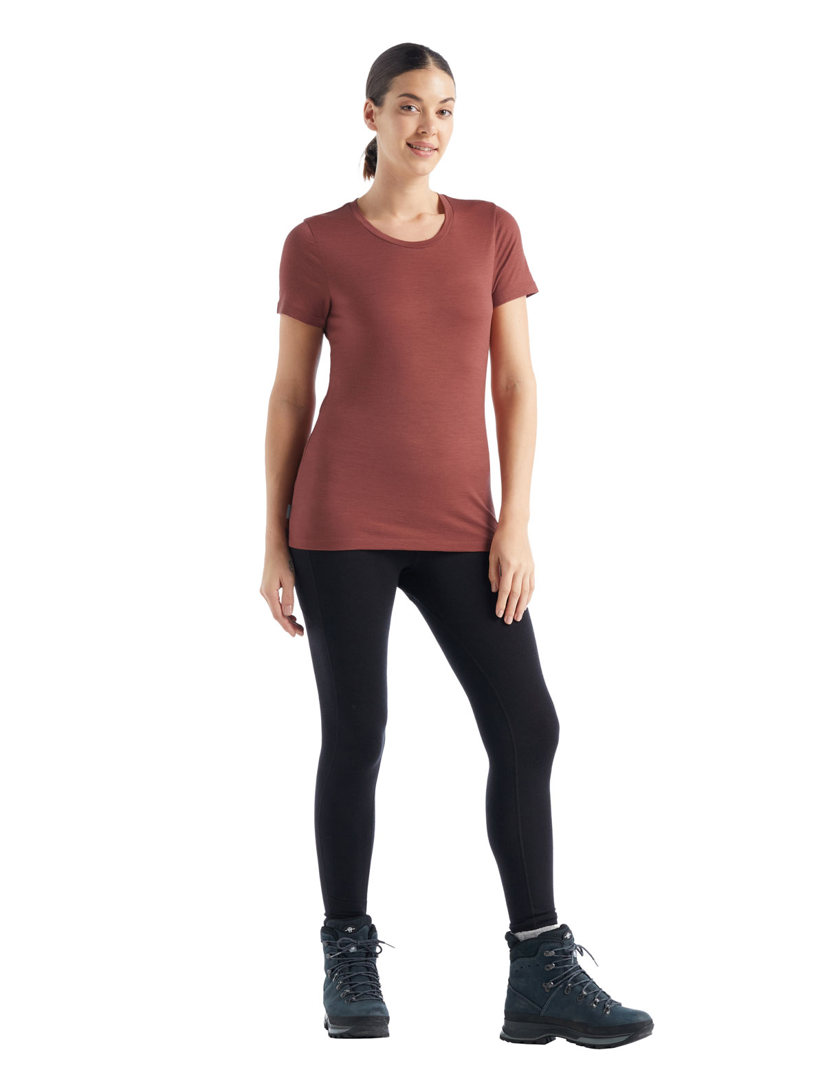 Icebreaker Tech Lite II Merino T-Shirt Damen Icebreaker_SS22-Women-Tech-Lite-II-SS-Tee-GRAPE-0A59J9342_3