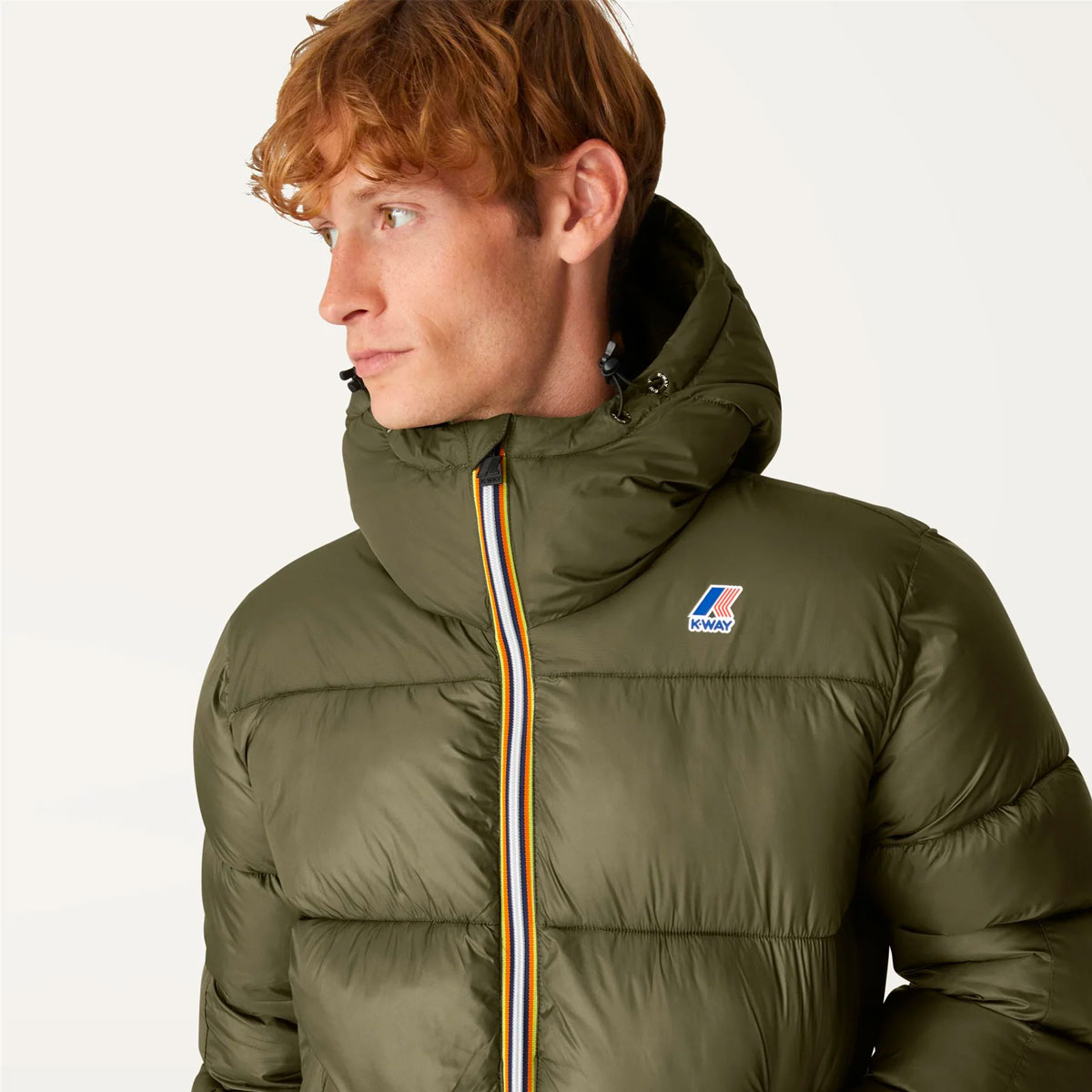 K-WAY Le Vrai 3.0 Claude Heavy Warm Thermo Jacke Unisex K-Way_Le-Vrai-3-0-Claude-heavy-warm_jacket_green-blackish_02