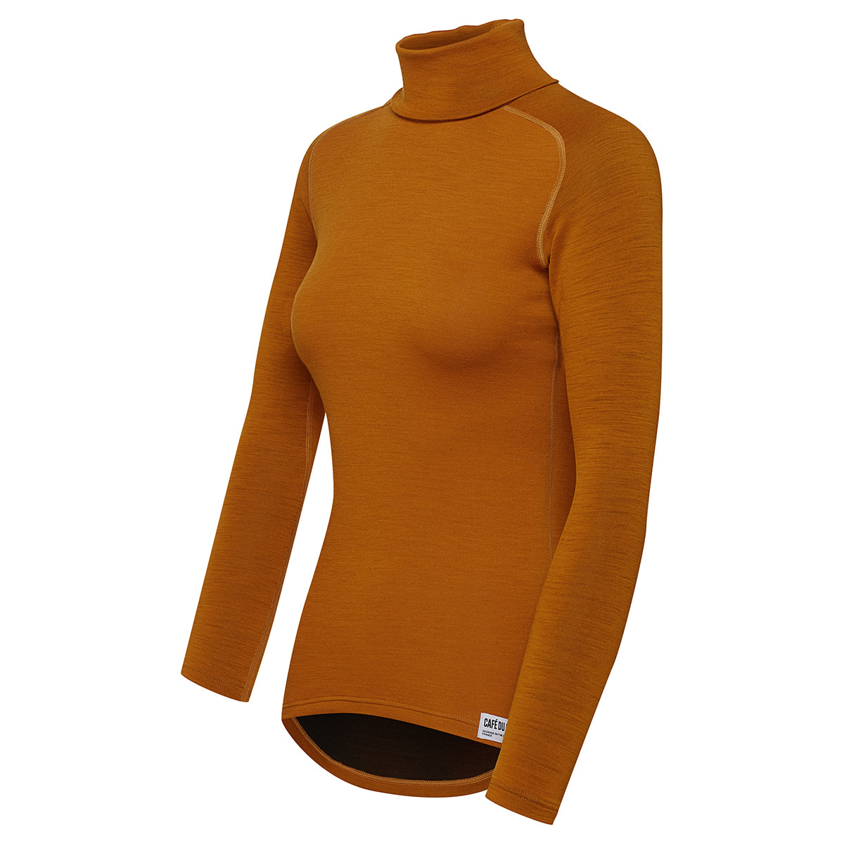 Café du Cycliste Camille Merino Base Layer Langarm Unterhemd Damen Cafe_du_Cycliste-Camille_Long_Sleeve_Base_Layer-Syrup_Brown-3
