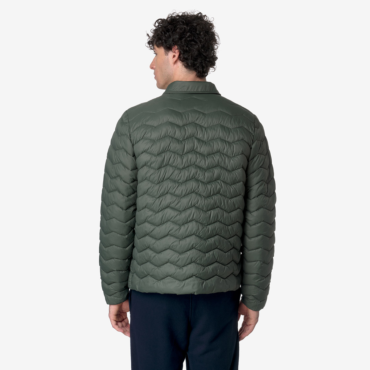 K-WAY Bruno Steppjacke Herren k-way_BRUNO-QUILTED-WARM_Jacket_green-blackish_02