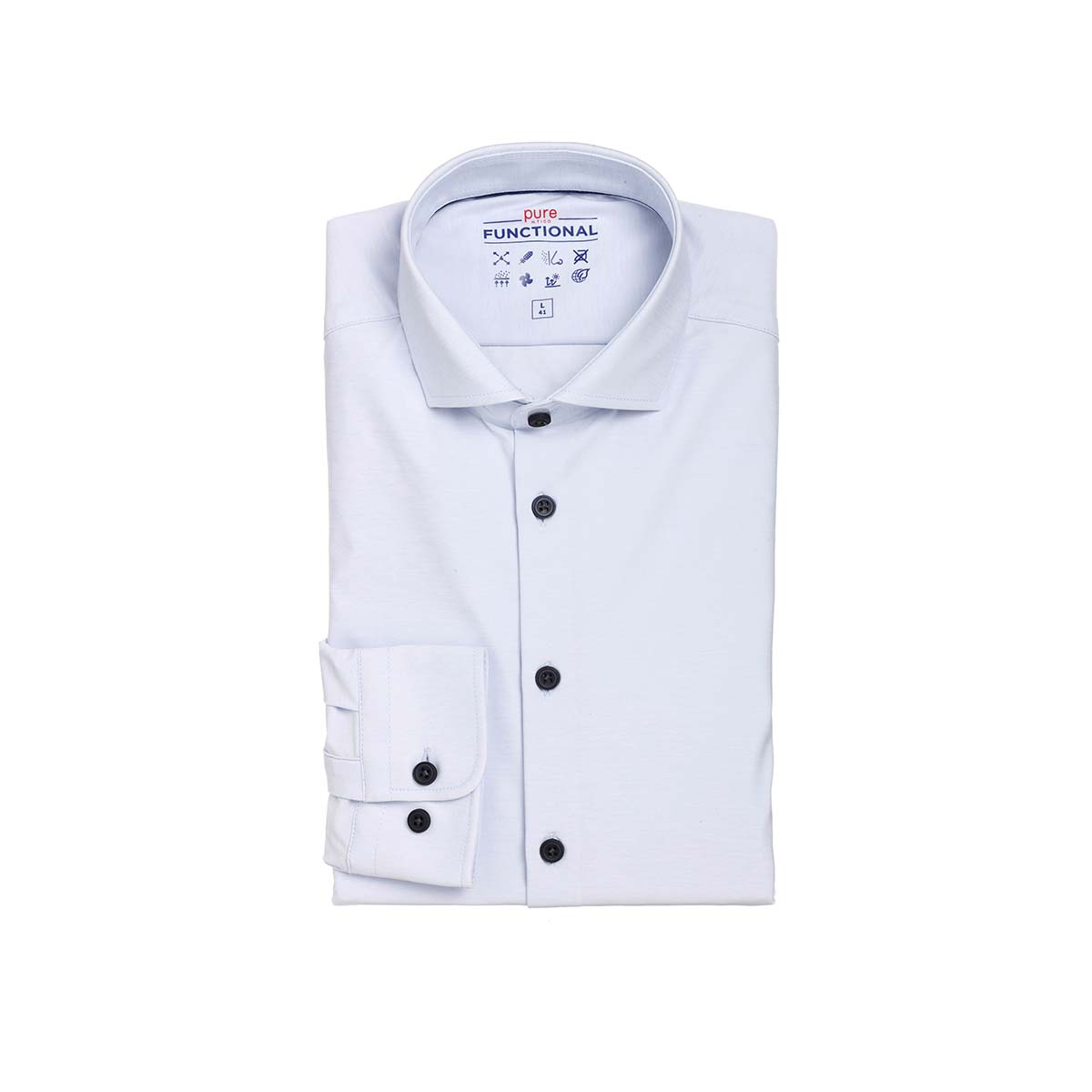 PURE Functional Modern Fit Hemd Herren 3389-21750-100-Pure-Hemd-gefaltet