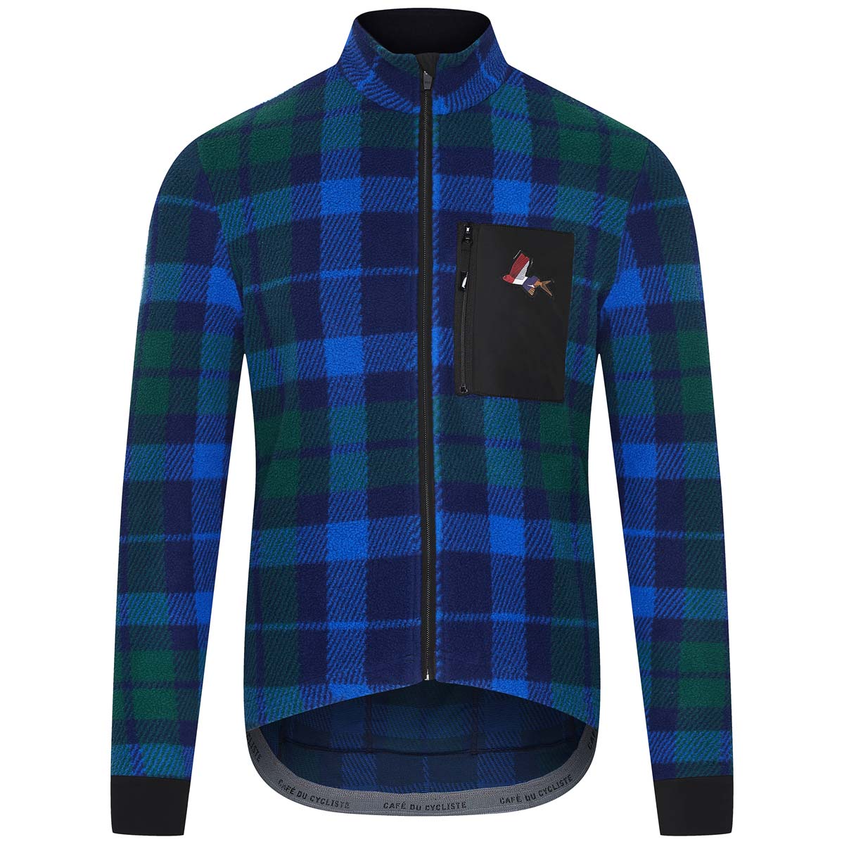Café du Cycliste Solange Langarm Radtrikot Herren Cafe_du_Cycliste-Solange_Mountain_Style_Gravel_Jersey-Navy-green-1
