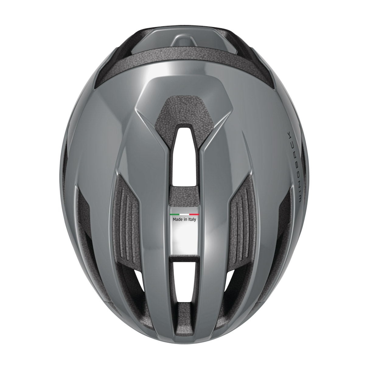 ABUS Helm Wingback Radsport Rennrad Unisex Damen Herren race grey ABUS Helm Wingback Radsport Rennrad Unisex Damen Herren race grey Draufsicht von oben