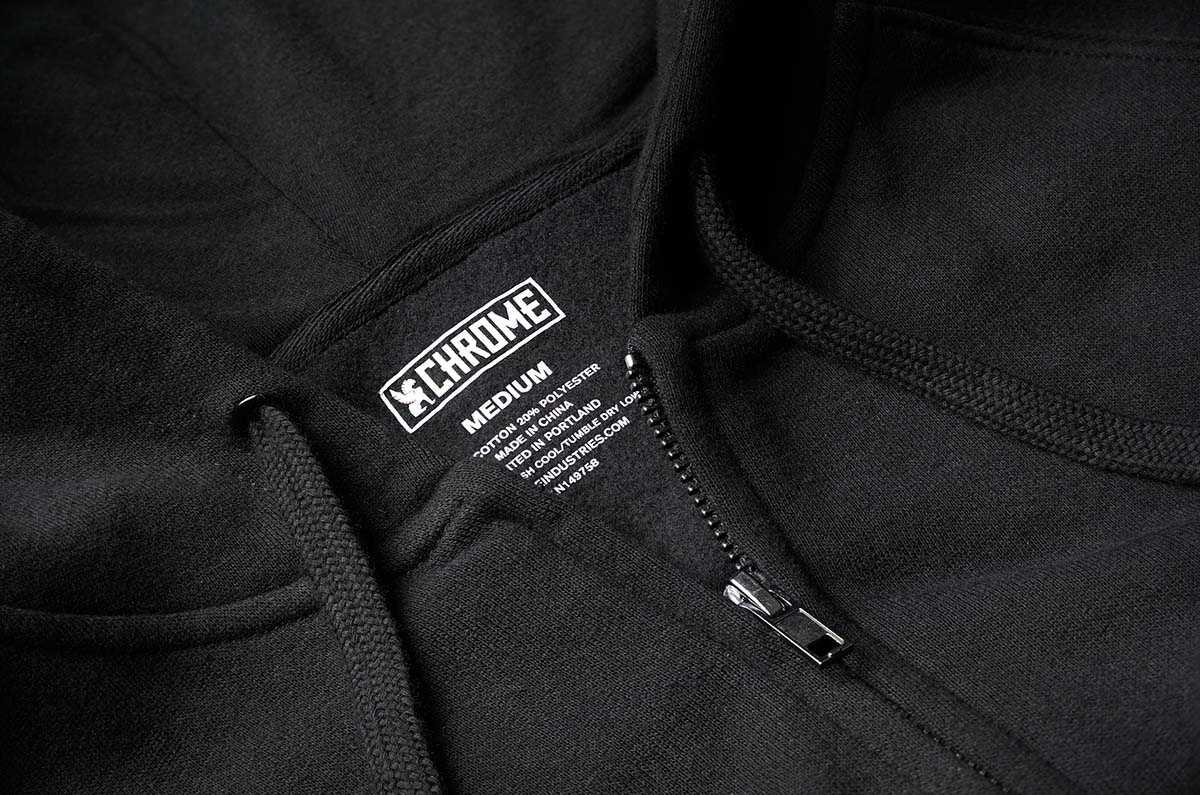 Chrome Industries Flying Lion Sweatjacke Herren AP-474-Chrome-Flying-Lion-Zip-Hoodie-BK-2