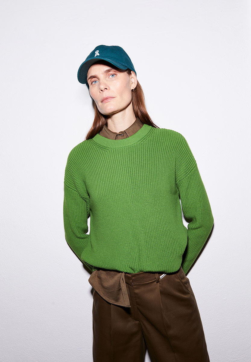 ARMEDANGELS Nuriaas Strickpullover Damen Armedangels_NURIAAS_ivy-green_Pullover_06