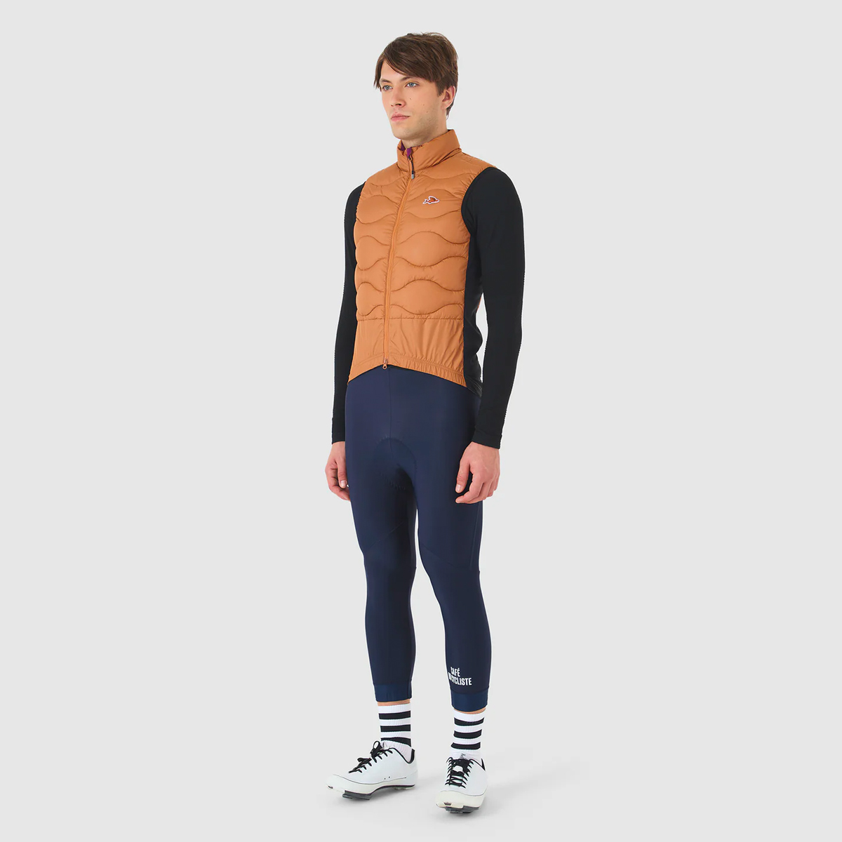 Alexia Weste Unisex Cafe-du-Cycliste_Alexia-Packable-Padded-Thermal-Gilet-Unisex_Cashew_05