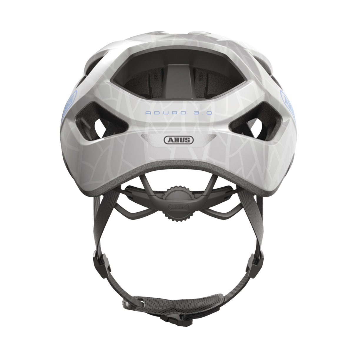 ABUS ADURO 3.0 Fahrradhelm mit Schild Trekking City Unisex white art weiss ABUS ADURO 3.0 Fahrradhelm mit Schild Trekking City Unisex white art weiss von hinten