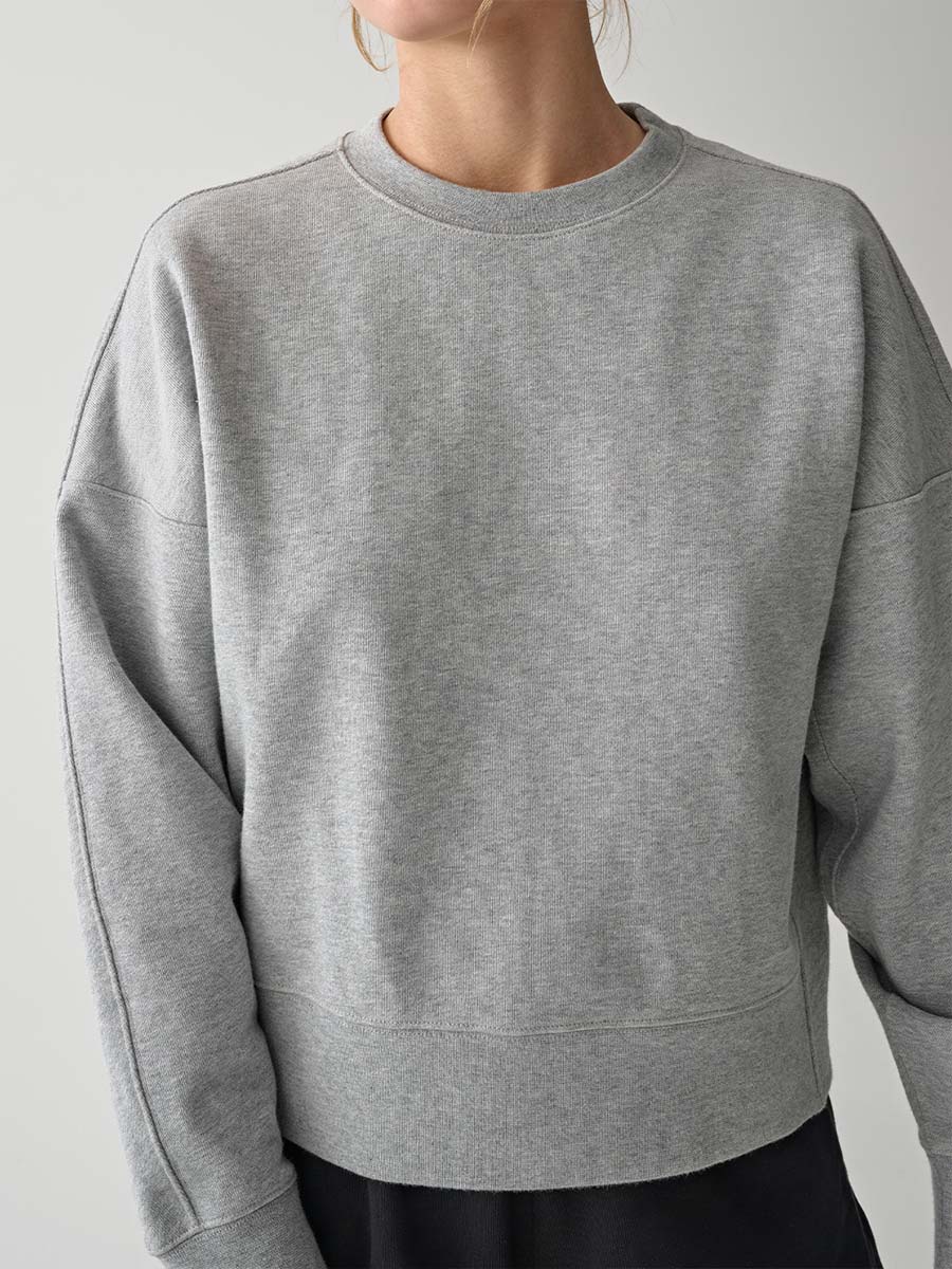 MAAP Essentials Crew Sweatshirt Damen Maap_MPWTO240724_GYML-Womens-Essentials-Crew_Grey-Marle_Aero_05
