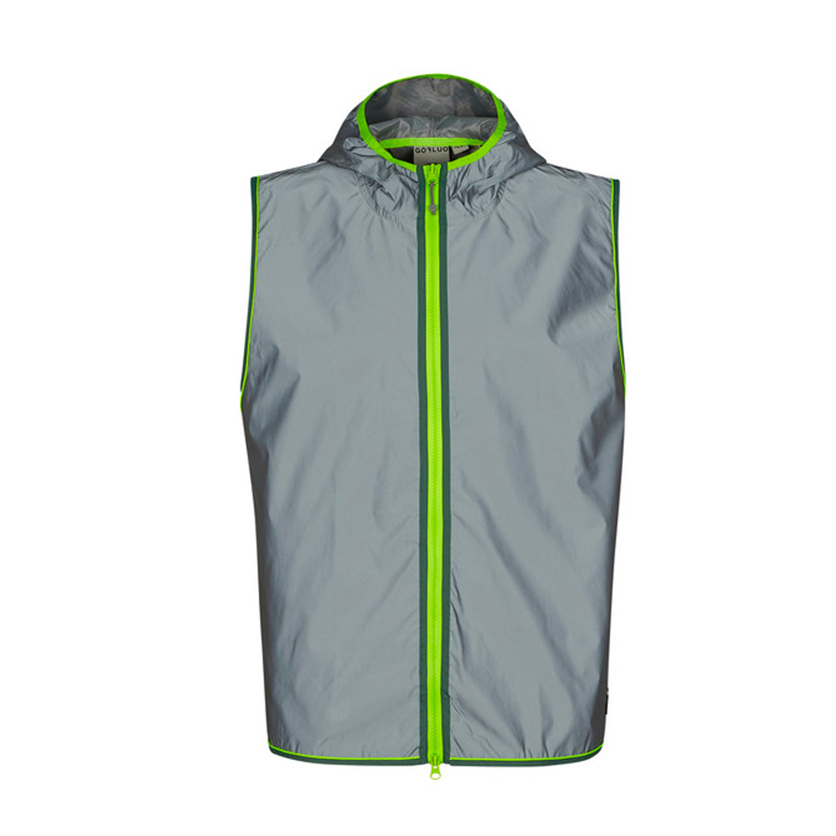 Gofluo Darknight Reflektierende Weste Unisex Gofluo_Darknight-Weste_grey-reflective_01