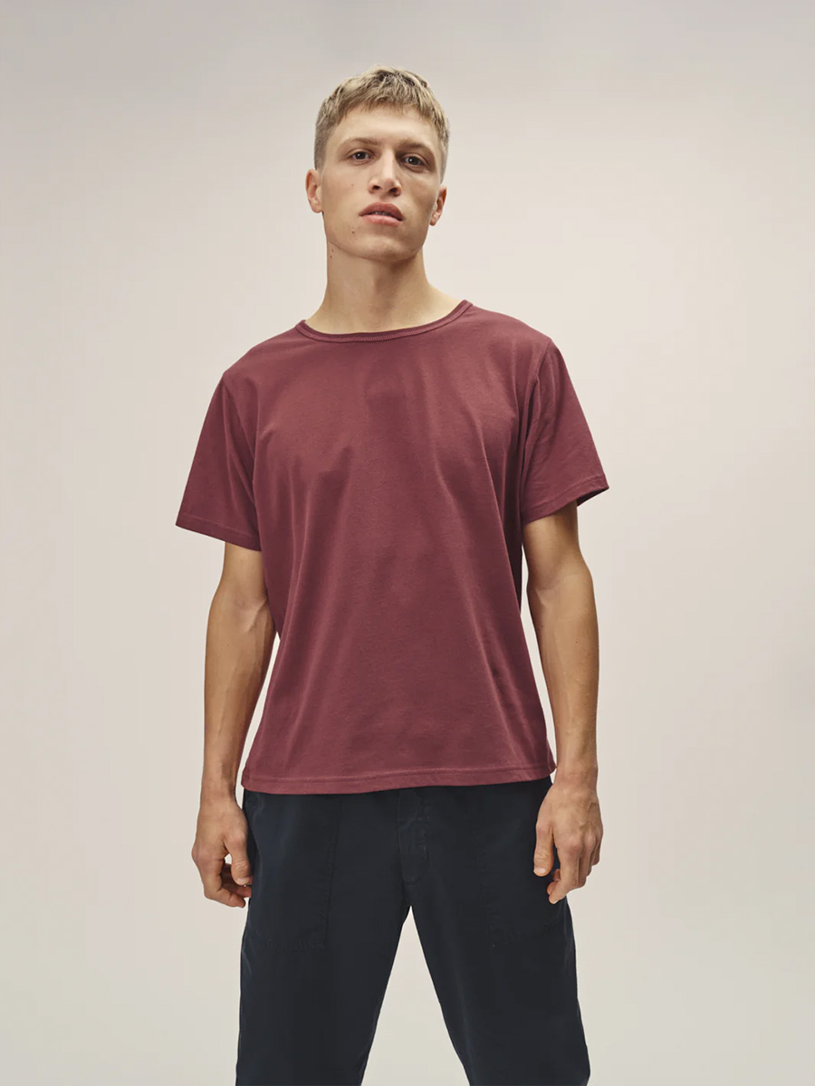 WOTE T-Shirt Herren WO_M2101-0200_WOTE_T-Shirt-aus-Organic-Cotton-Men_dunkelrot_02