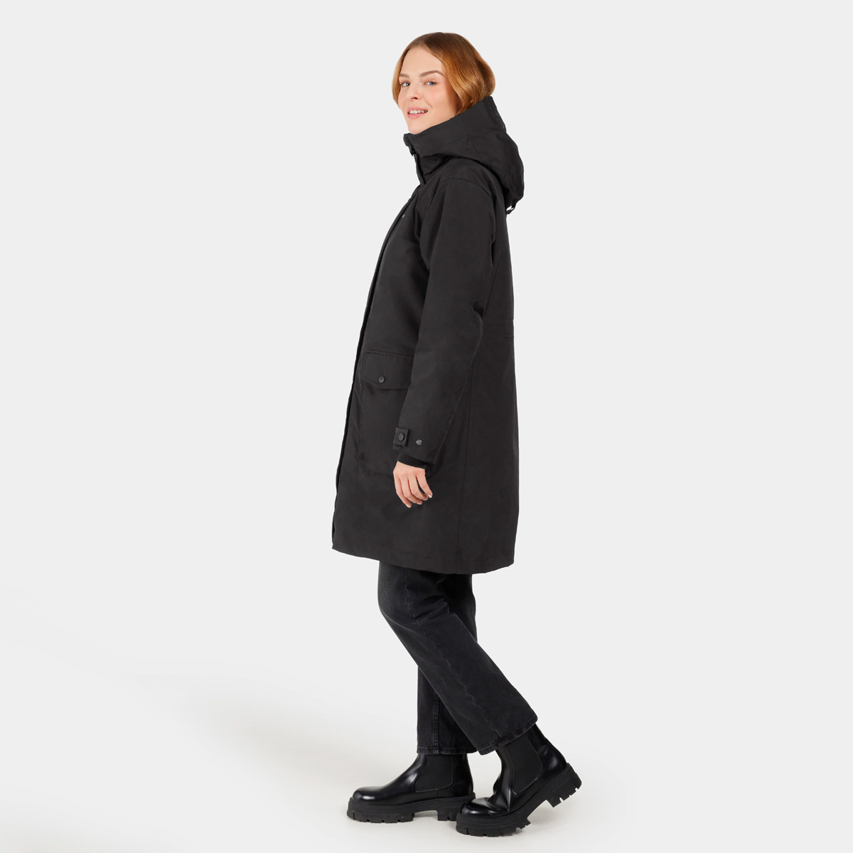 Didriksons ILSA Wetterfester Mantel Damen Didriksons_Ilsa-Parka_Women_Black_04