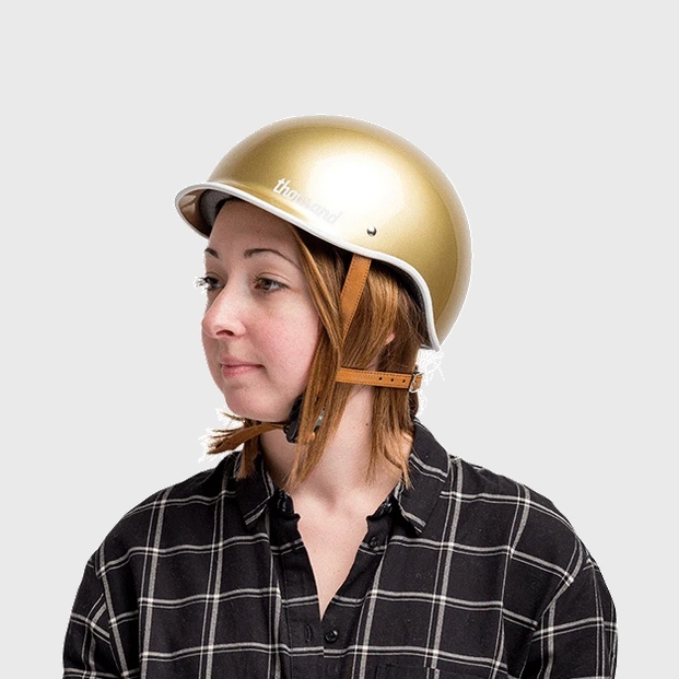 Thousand Heritage Fahrradhelm thousand-Helmet-Heritage-stay-gold-on-body