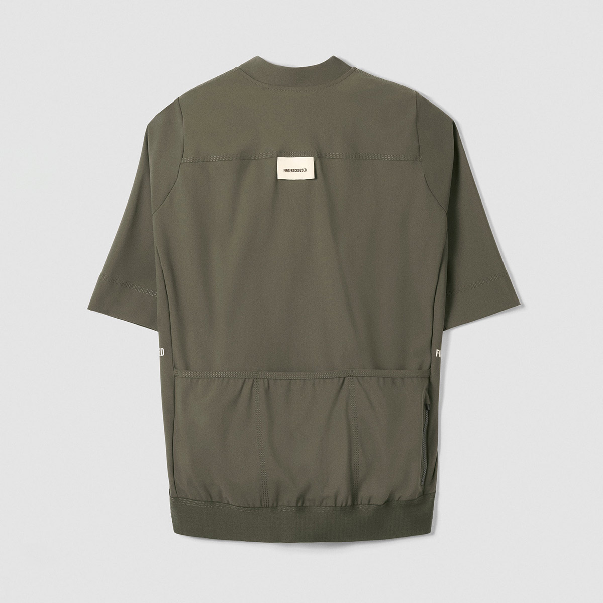 FINGERSCROSSED ROAD JERSEY MEN Fahrradtrikot Trikot Rennrad Männer kurzarm shortsleeve olive FINGERSCROSSED ROAD JERSEY MEN Fahrradtrikot Trikot Rennrad Männer kurzarm shortsleeve olive Freisteller hinten