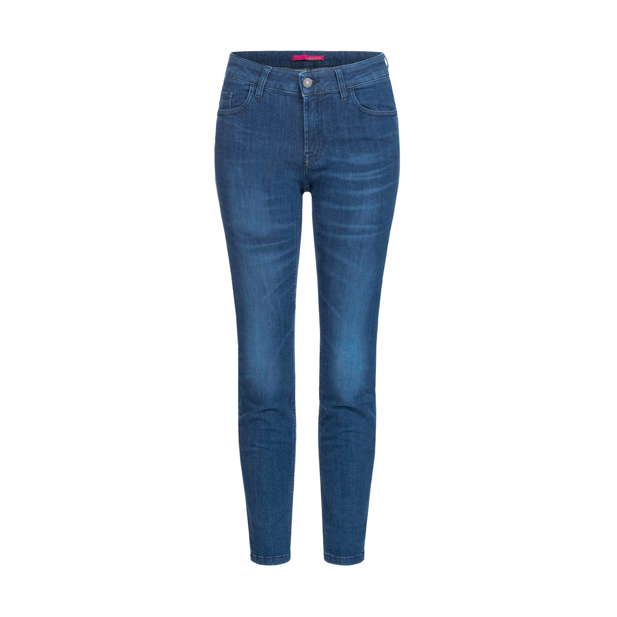 ALBERTO Bicicletta Fahrrad Jeans Medium Waist Skinny Fit Damen 2412-2980-Alberto-Biciletta-Damen-slim-fit-880-darkblue-vorne-6-1