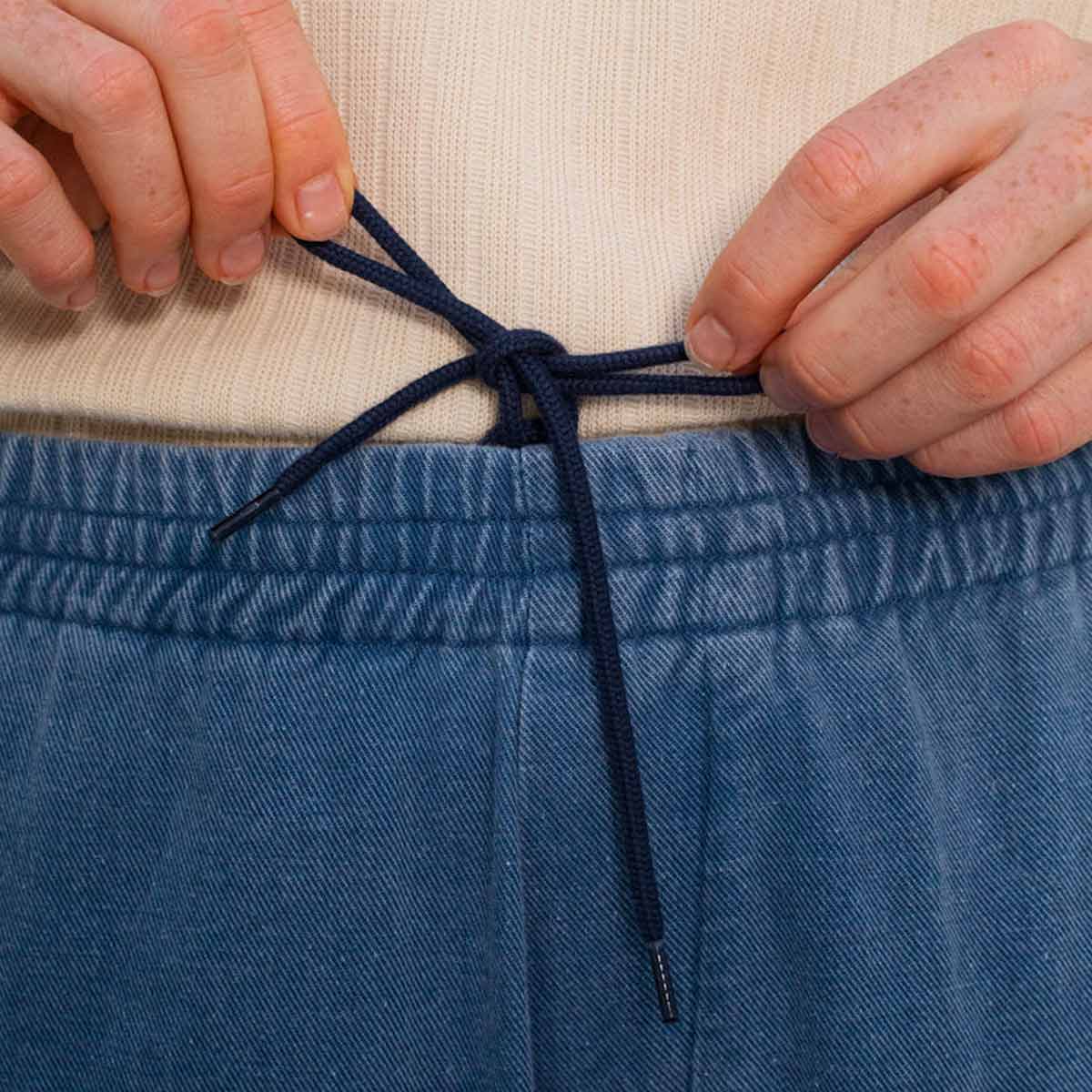 ROTHOLZ Denim Wide Leg Hose Unisex Rotholz_DenimWidePantRecycledCotton-WashedBlue_09