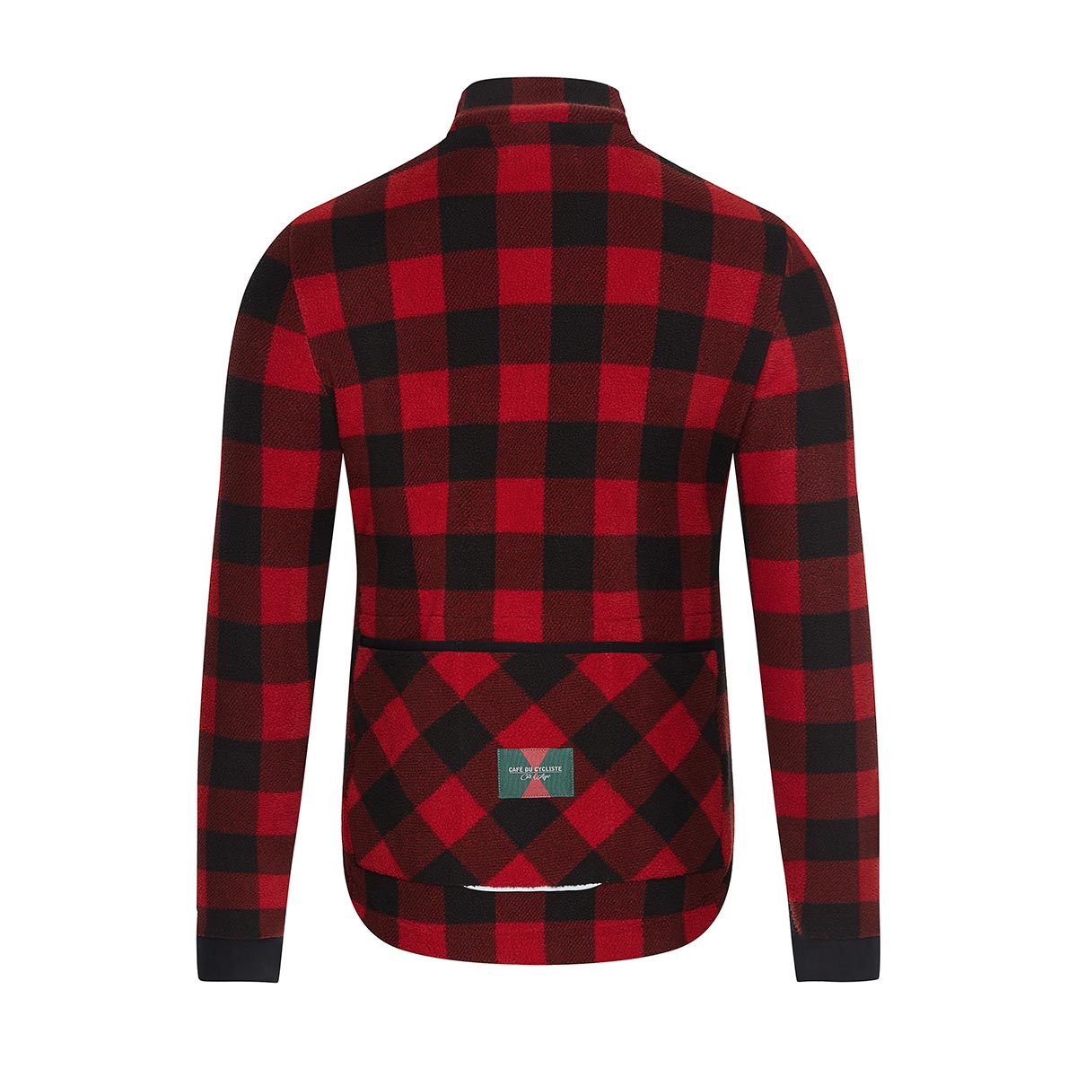Café du Cycliste Solange Langarm Radtrikot Herren Cafe-du-Cycliste_Solange-Fleece-Jersey-Men_Red-Black_02